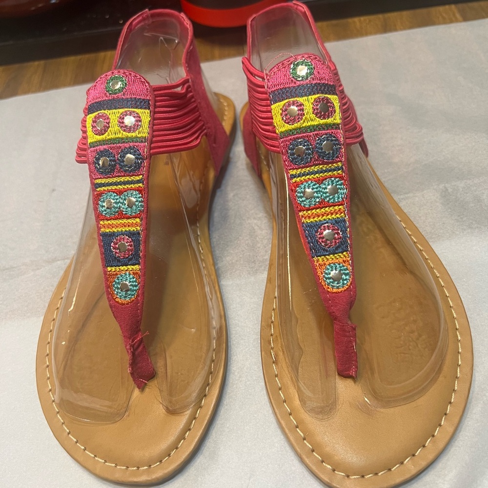 Top Moda fuchsia sandals